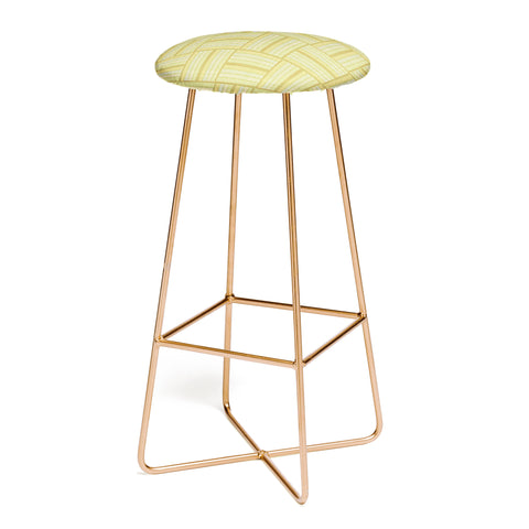 Iveta Abolina Pastel Check Green Bar Stool