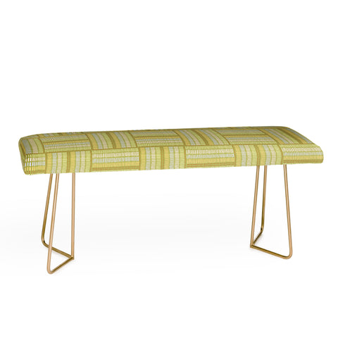 Iveta Abolina Pastel Check Green Bench