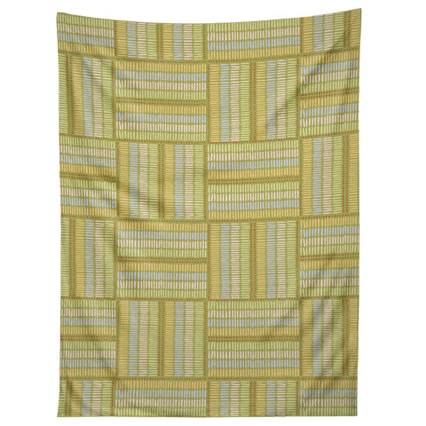 Iveta Abolina Pastel Check Green Tapestry