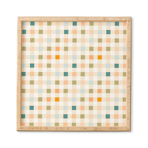 Iveta Abolina Pastel Checker Framed Wall Art