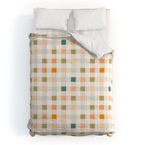 Iveta Abolina Pastel Checker Comforter