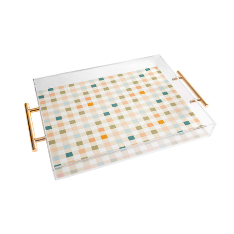 Iveta Abolina Pastel Checker Acrylic Tray