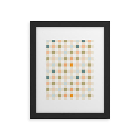 Iveta Abolina Pastel Checker Framed Art Print