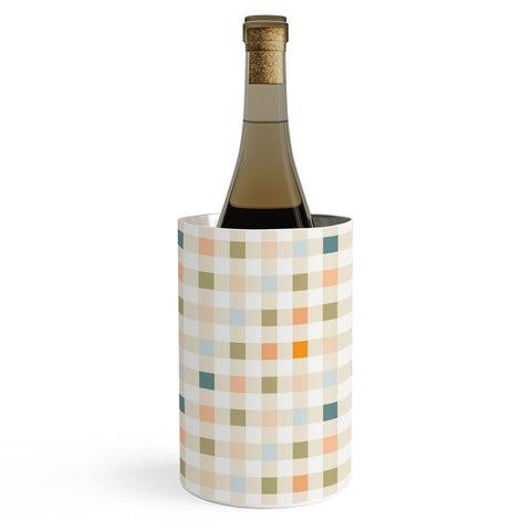 Iveta Abolina Pastel Checker Wine Chiller