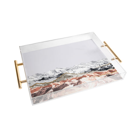 Iveta Abolina Pastel Mountains I Acrylic Tray