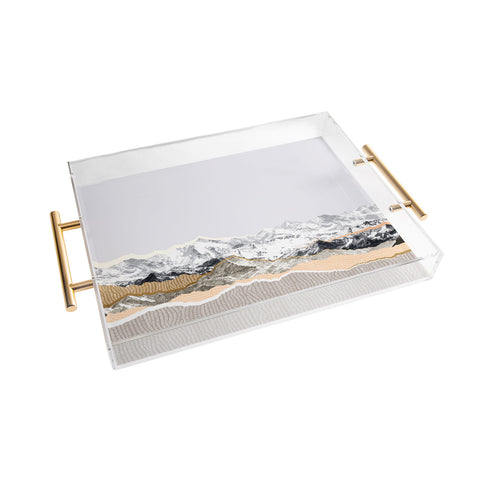 Iveta Abolina Pastel Mountains II Acrylic Tray