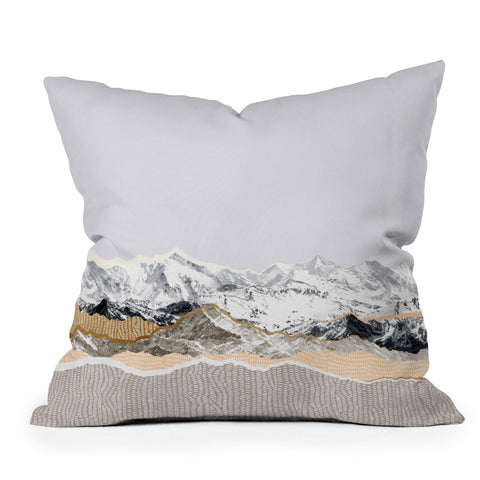 Iveta Abolina Pastel Mountains II Outdoor Throw Pillow
