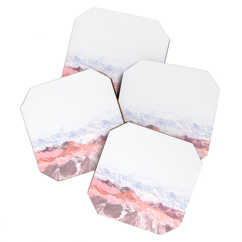 Iveta Abolina Pastel Mountains III Coaster Set