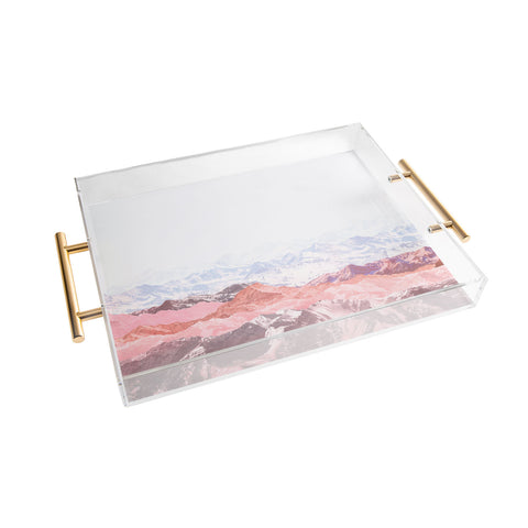 Iveta Abolina Pastel Mountains III Acrylic Tray