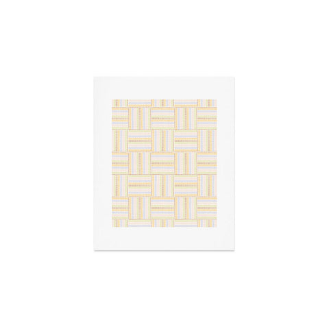 Iveta Abolina Pastel Stripes Check Art Print