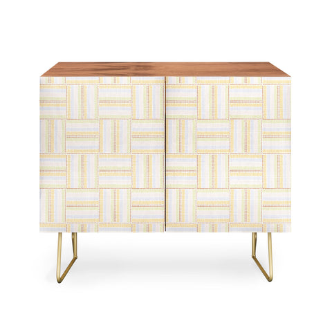 Iveta Abolina Pastel Stripes Check Credenza