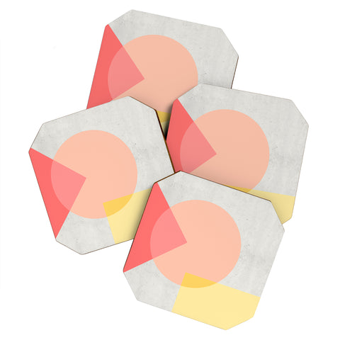 Iveta Abolina Peach Cobbler II Coaster Set