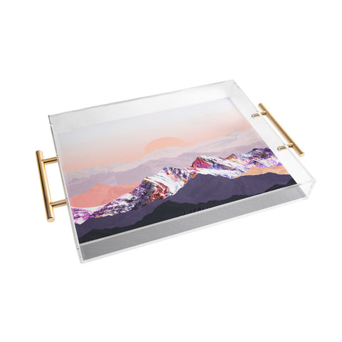 Iveta Abolina Peach Sunset Acrylic Tray