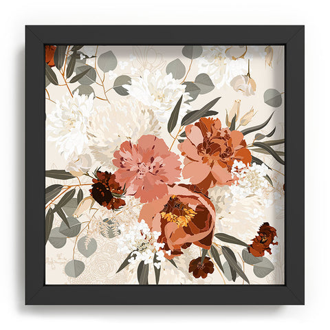 Iveta Abolina Peonies Cream Recessed Framing Square