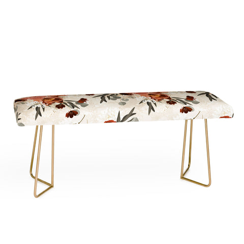 Iveta Abolina Peonies Cream Bench