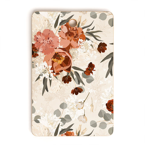 Iveta Abolina Peonies Cream Cutting Board Rectangle