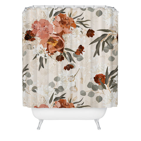 Iveta Abolina Peonies Cream Shower Curtain