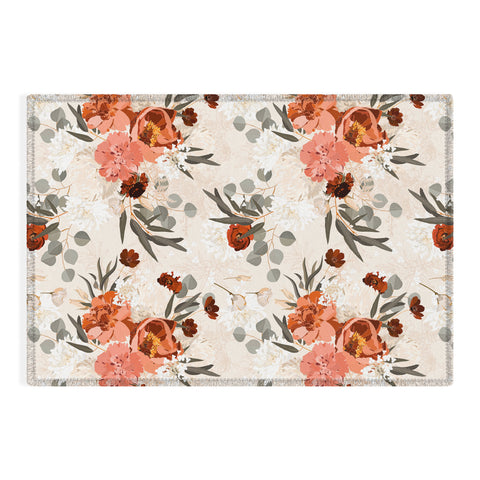 Iveta Abolina Peonies Cream Outdoor Rug