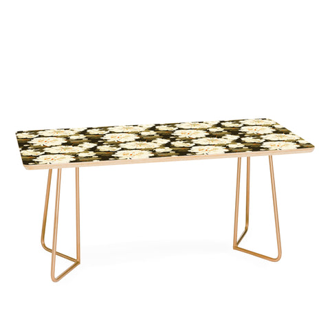 Iveta Abolina Peonies Dark Green Coffee Table