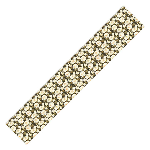 Iveta Abolina Peonies Dark Green Table Runner