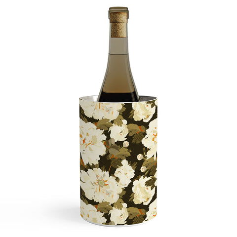 Iveta Abolina Peonies Dark Green Wine Chiller