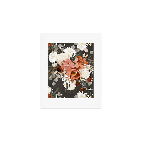 Iveta Abolina Peonies Deep Olive Art Print