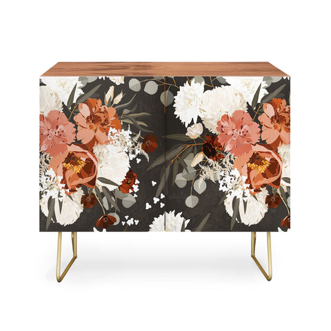 Iveta Abolina Peonies Deep Olive Credenza