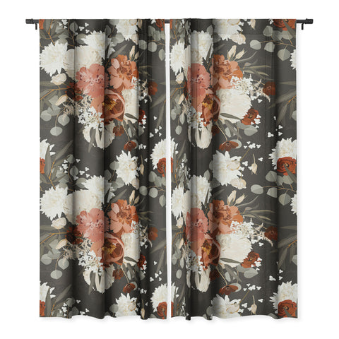 Iveta Abolina Peonies Deep Olive Blackout Non Repeat