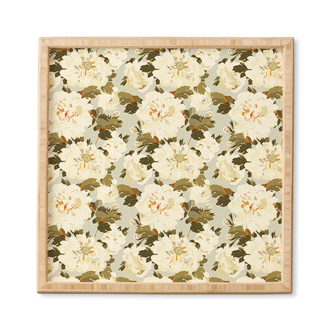 Iveta Abolina Peonies Light Sage Framed Wall Art