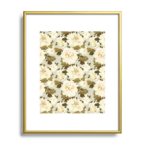 Iveta Abolina Peonies Light Sage Metal Framed Art Print