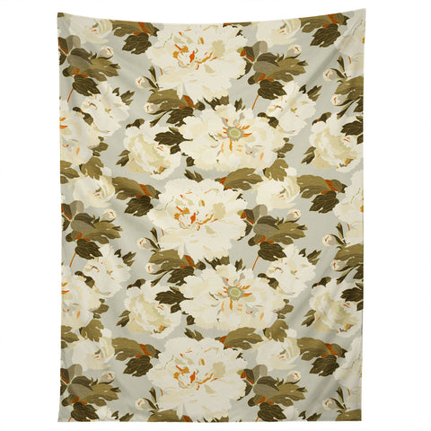 Iveta Abolina Peonies Light Sage Tapestry
