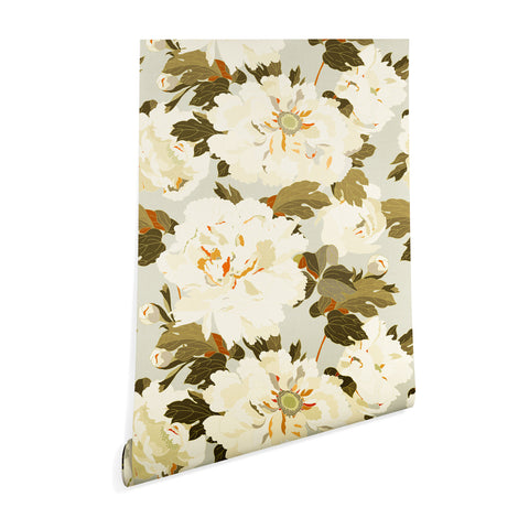 Iveta Abolina Peonies Light Sage Wallpaper