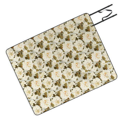 Iveta Abolina Peonies Light Sage Picnic Blanket