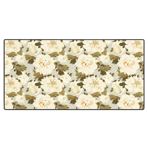 Iveta Abolina Peonies Light Sage Desk Mat