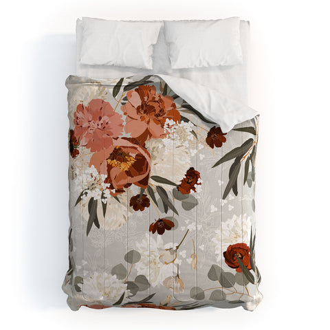 Iveta Abolina Peonies Sage Comforter