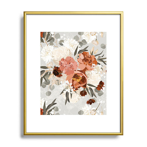 Iveta Abolina Peonies Sage Metal Framed Art Print