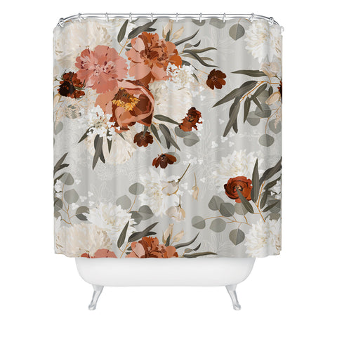 Iveta Abolina Peonies Sage Shower Curtain