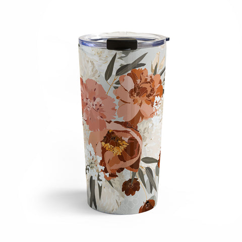 Iveta Abolina Peonies Sage Travel Mug