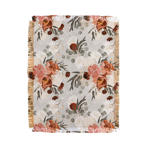Iveta Abolina Peonies Sage Throw Blanket