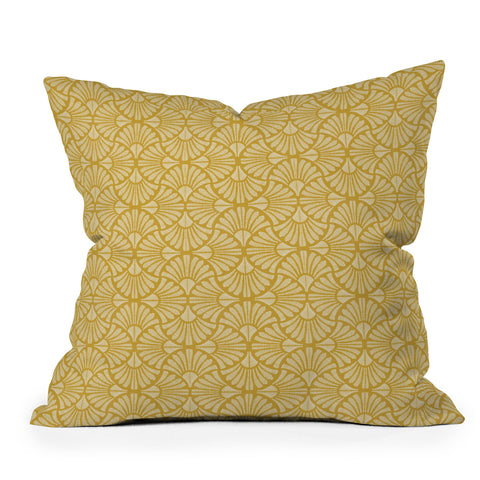 Iveta Abolina Petal Dijon Throw Pillow