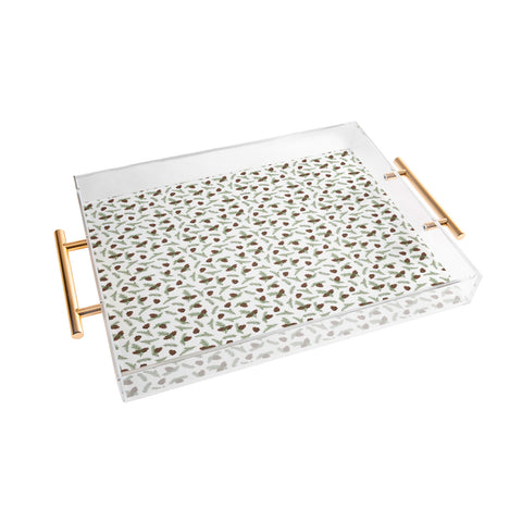 Iveta Abolina Pine Cone Dance I Acrylic Tray