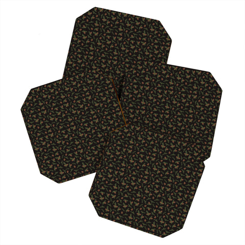 Iveta Abolina Pine Cone Dance II Coaster Set