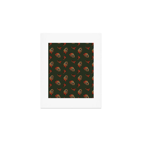 Iveta Abolina Pine Cones and Ribbons Art Print