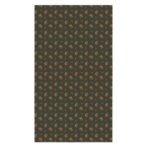 Iveta Abolina Pine Cones and Ribbons Tablecloth