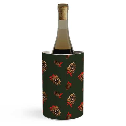 Iveta Abolina Pine Cones and Ribbons Wine Chiller