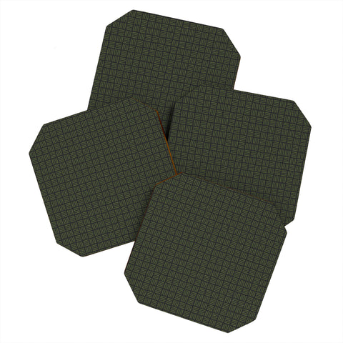 Iveta Abolina Pine Needle Checker III Coaster Set