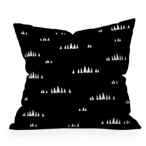 Iveta Abolina Pine Tree Garden Outdoor Throw Pillow