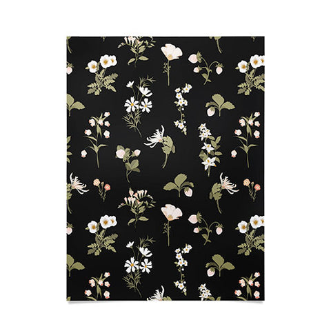 Iveta Abolina Pineberries Botanicals Black Poster
