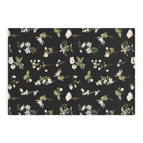 Iveta Abolina Pineberries Botanicals Black Outdoor Rug