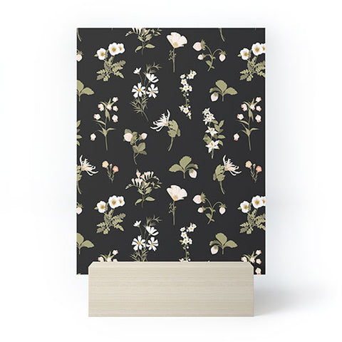 Iveta Abolina Pineberries Botanicals Black Mini Art Print